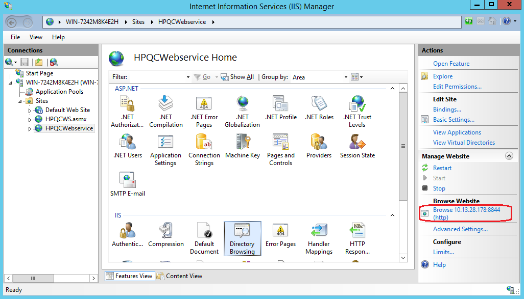 Check Web Service Deployment